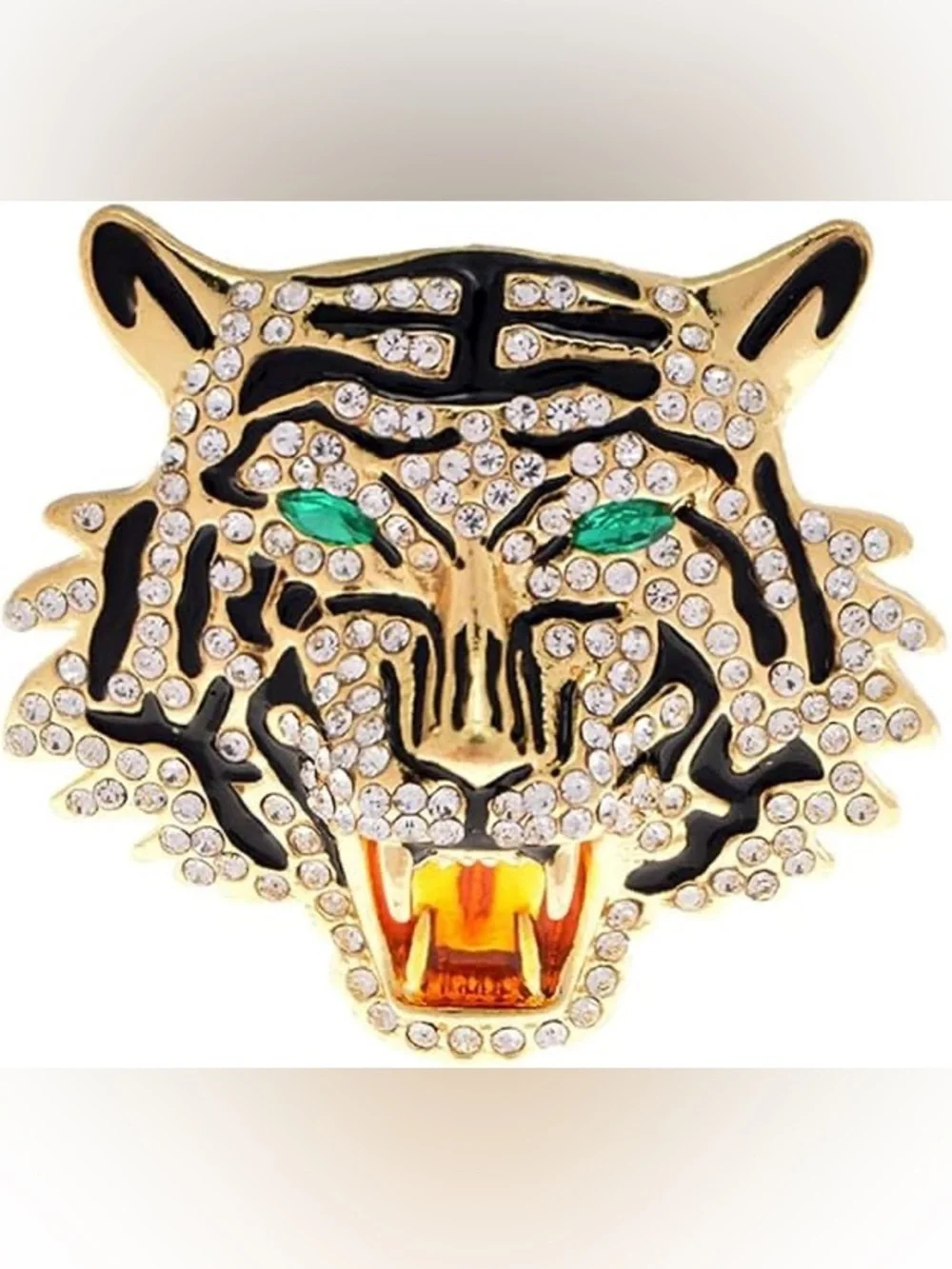 Rhinestone Roaring Tiger 🐅 Brooch